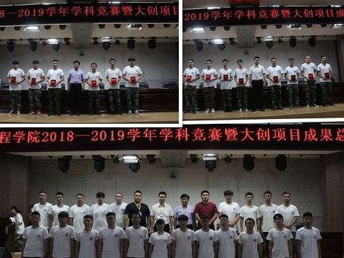 我院举行2018—2019学年学科竞赛暨大创项目成果总结表彰大会